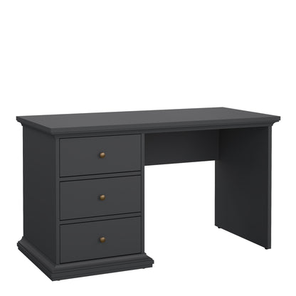paris desk in matt grey