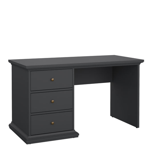 paris desk in matt grey