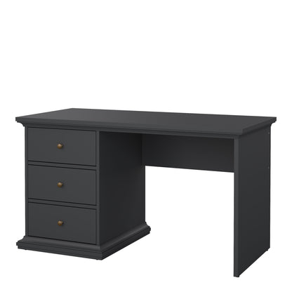 paris desk in matt grey