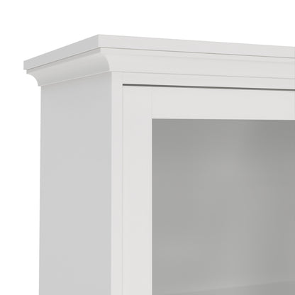 paris china cabinet in white