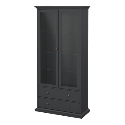 paris china cabinet in matt grey