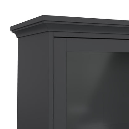paris china cabinet in matt grey