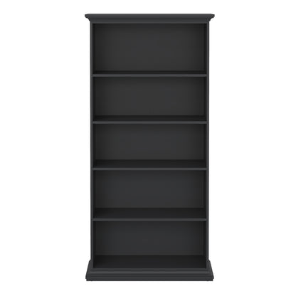 paris tall bookcase in matt grey