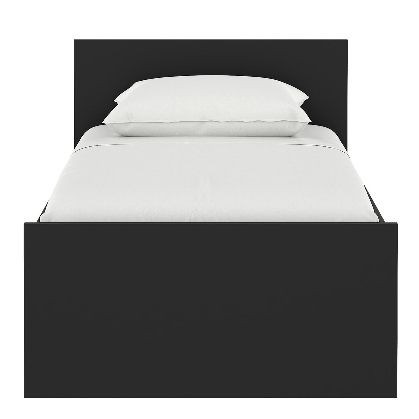 naia single bed 3ft (90 x 190) in black matt