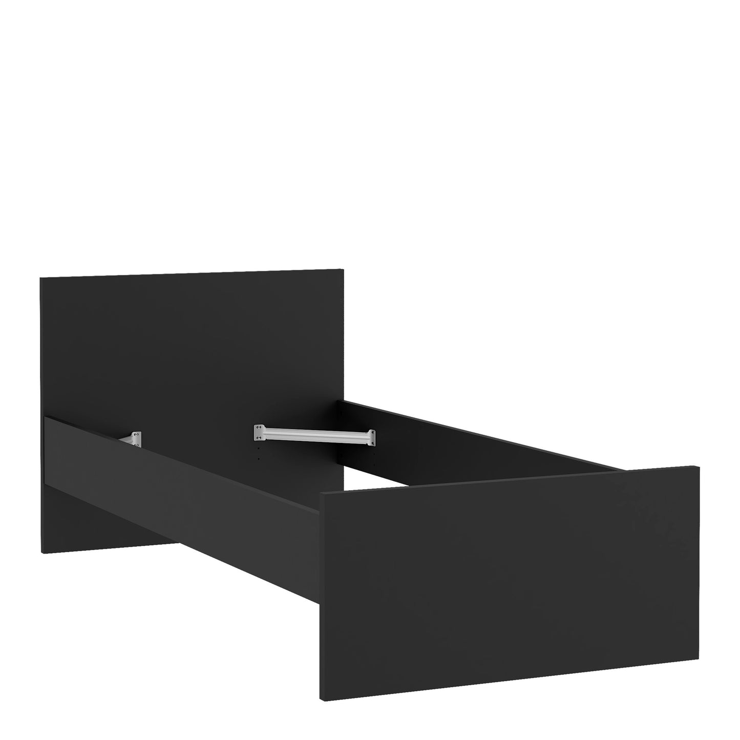 naia single bed 3ft (90 x 190) in black matt