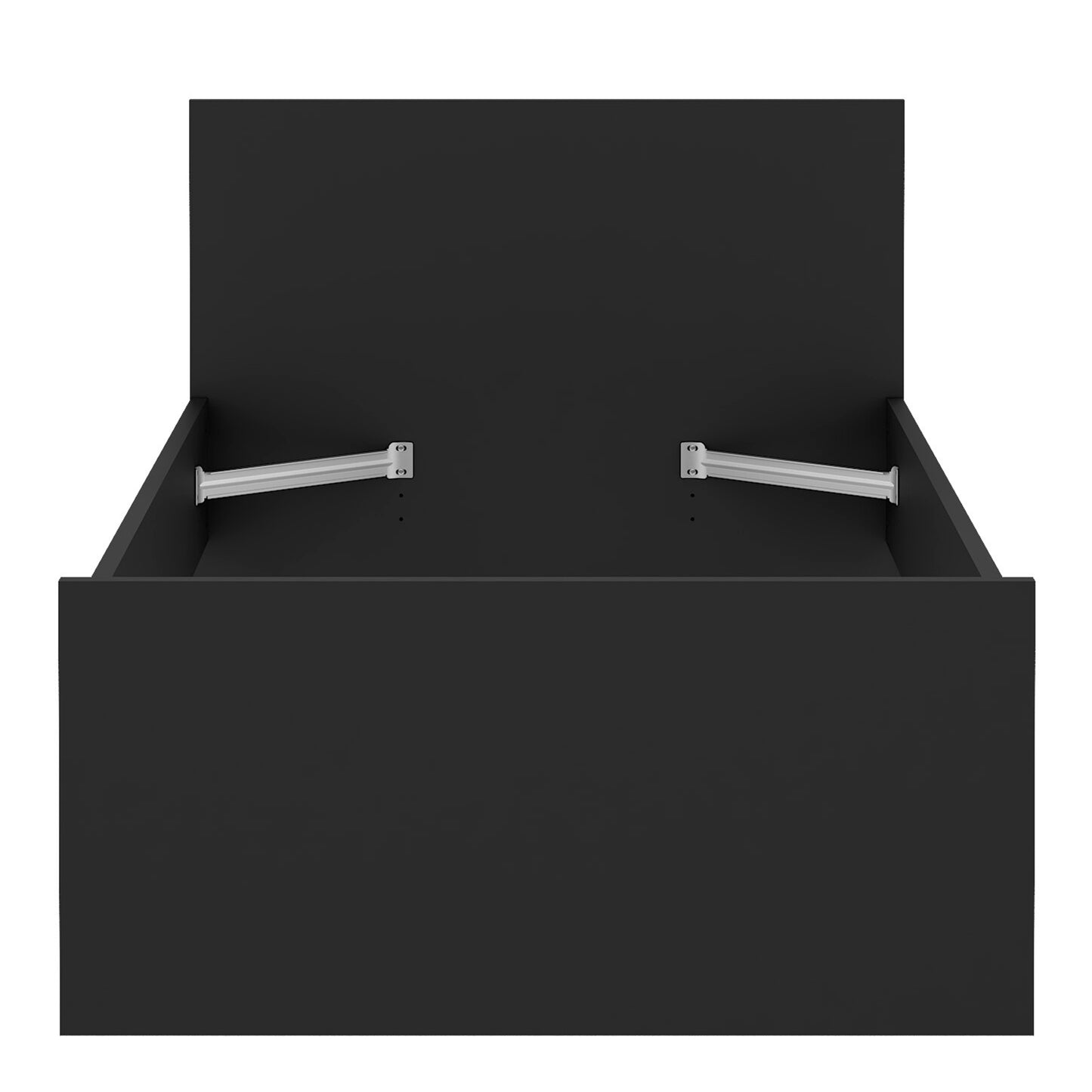 naia single bed 3ft (90 x 190) in black matt