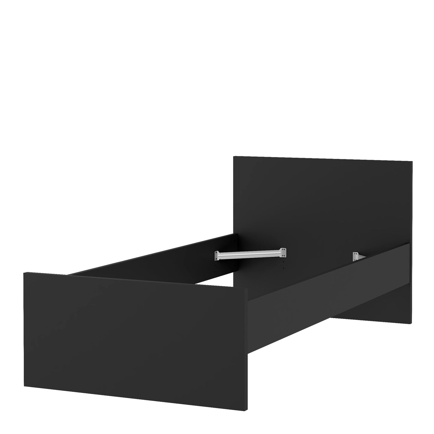 naia single bed 3ft (90 x 190) in black matt