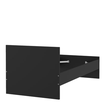 naia single bed 3ft (90 x 190) in black matt