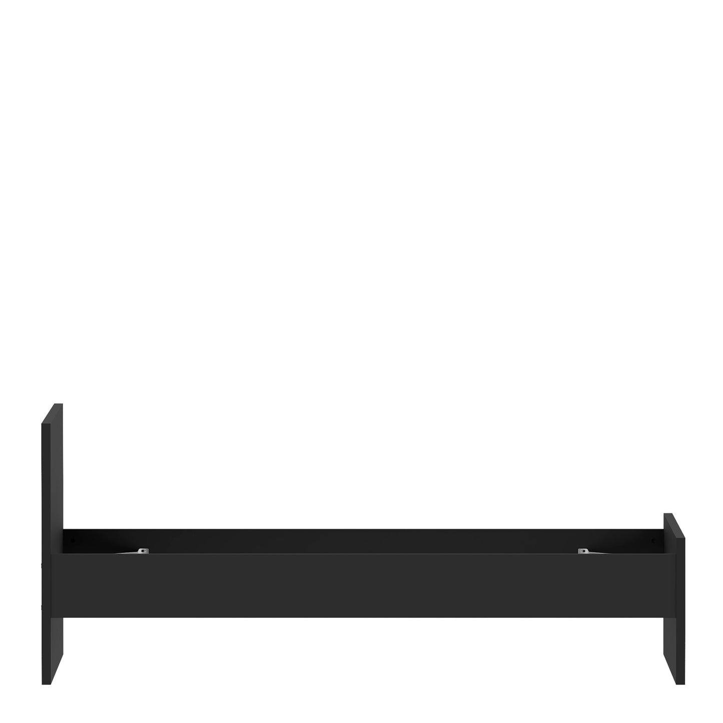 naia single bed 3ft (90 x 190) in black matt