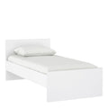Naia Single Bed 3ft (90 x 190) in white high gloss