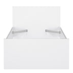 Naia Single Bed 3ft (90 x 190) in white high gloss