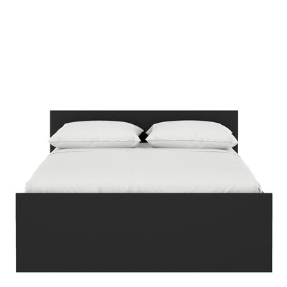 naia double bed 4ft6 (140 x 190) in black matt