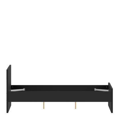 naia double bed 4ft6 (140 x 190) in black matt