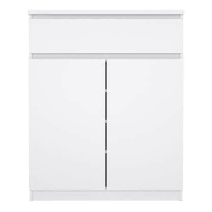 naia sideboard 1 drawer 2 doors in white high gloss