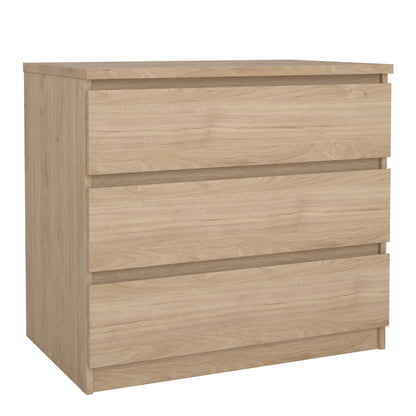 naia chest of 3 drawers in jackson hickory oak