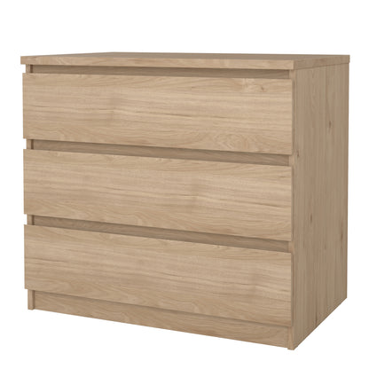 naia chest of 3 drawers in jackson hickory oak