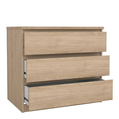 naia chest of 3 drawers in jackson hickory oak