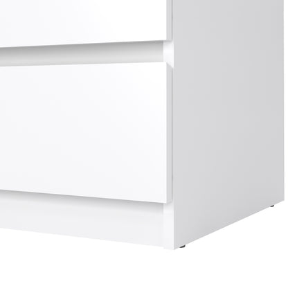 naia chest of 3 drawers in white high gloss