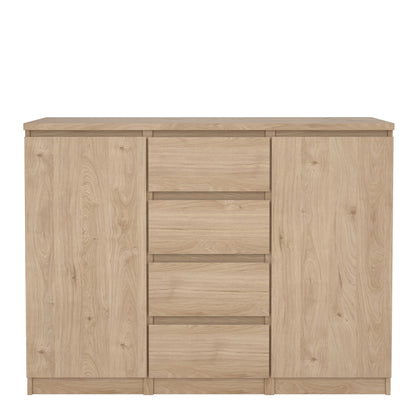 naia sideboard  4 drawers 2 doors in jackson hickory oak