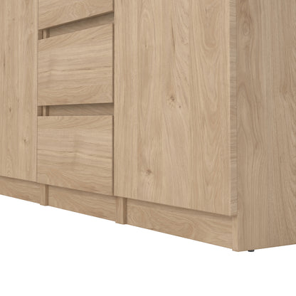 naia sideboard  4 drawers 2 doors in jackson hickory oak