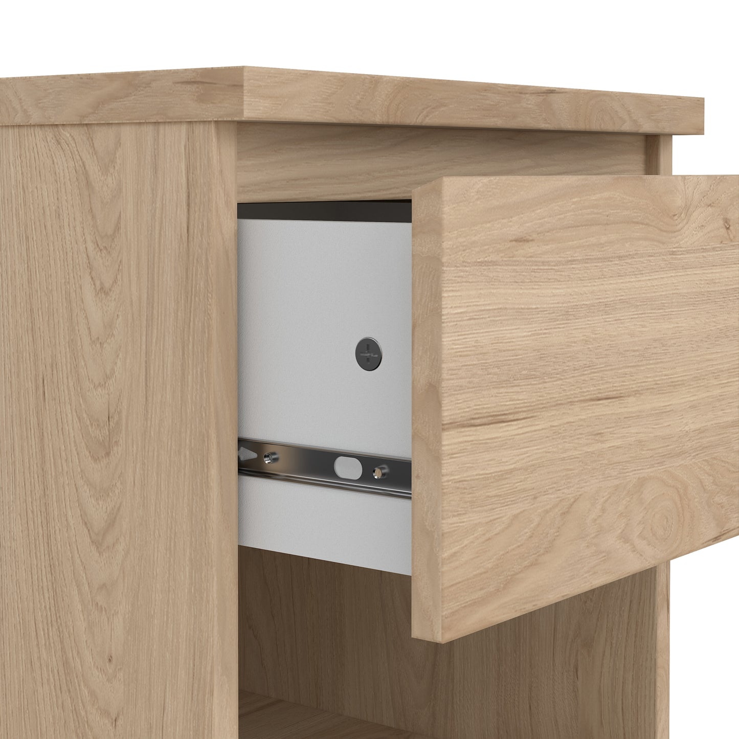 naia bedside 1 drawer 1 shelf in jackson hickory oak