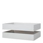 Naia set of 2 underbed drawers (for single or double beds) in white high gloss
