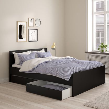 naia set of 2 underbed drawers (for single or double beds) in black matt