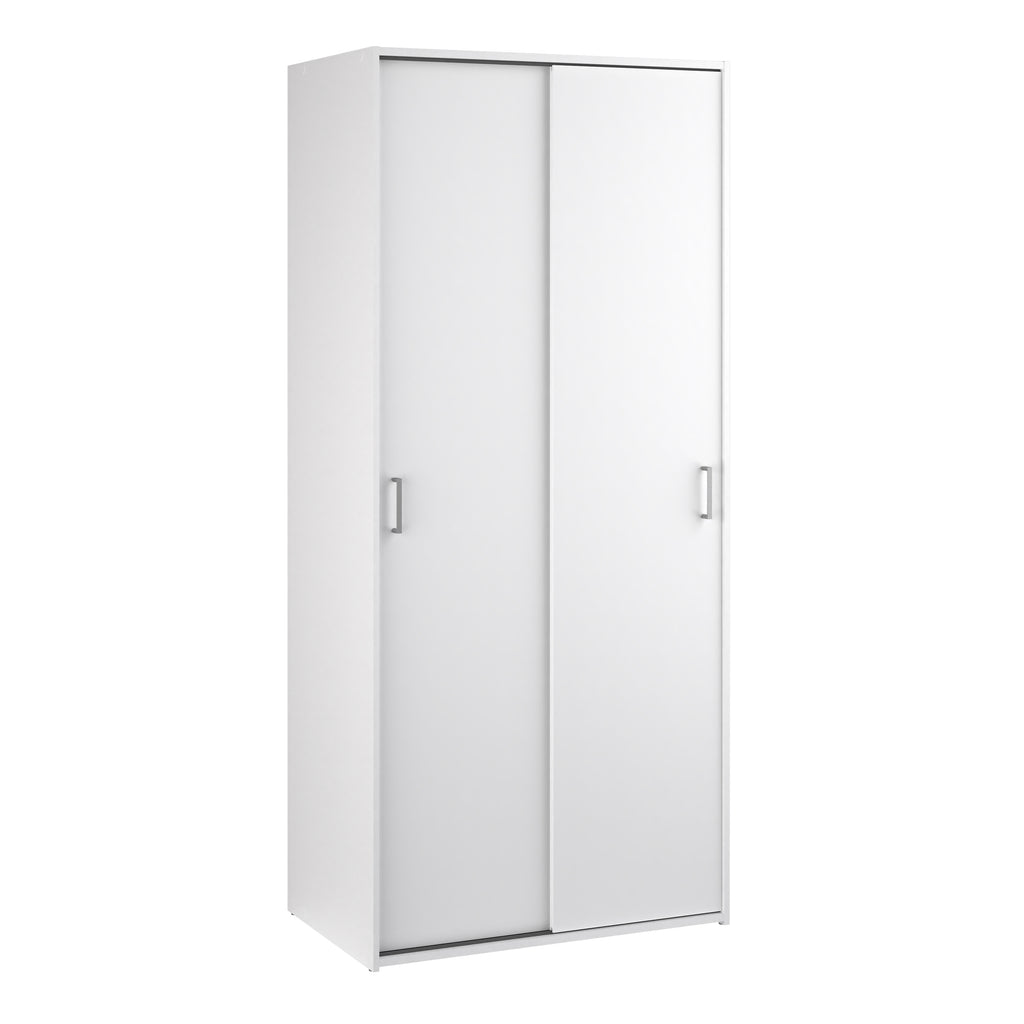 Space wardrobe with 2 sliding doors - White