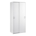 Space wardrobe with 2 sliding doors - White