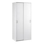 Space wardrobe with 2 sliding doors - White