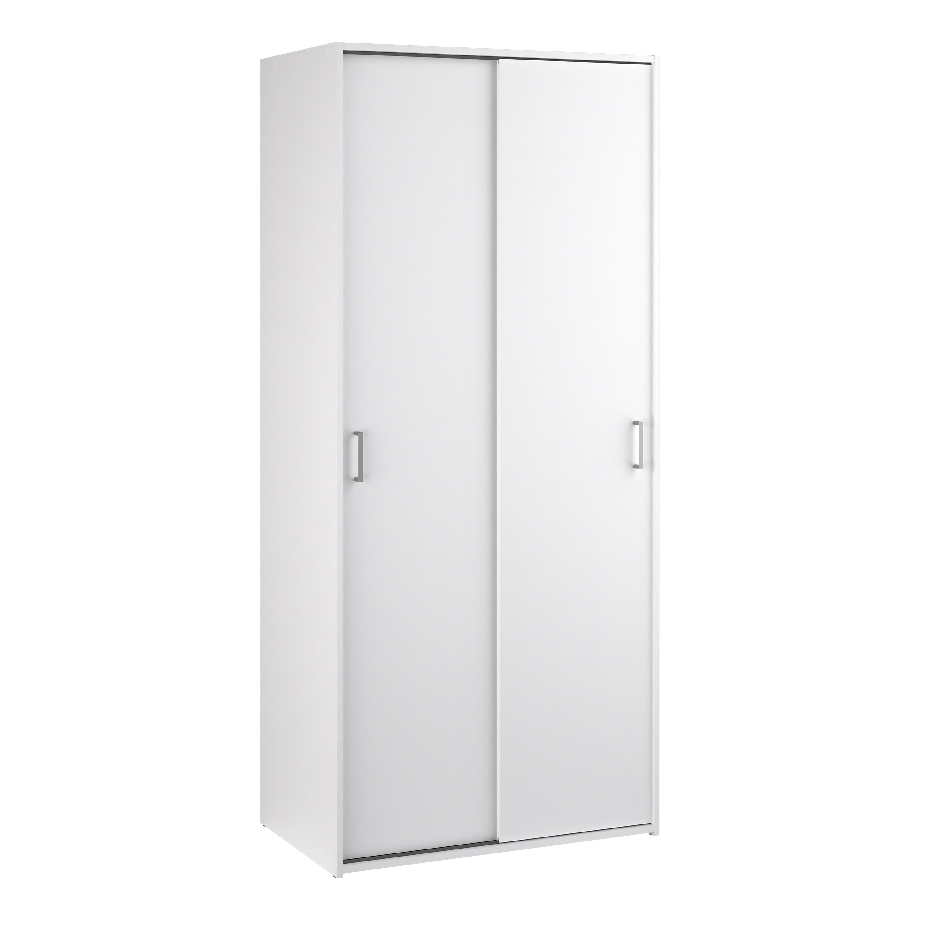 Space wardrobe with 2 sliding doors - White