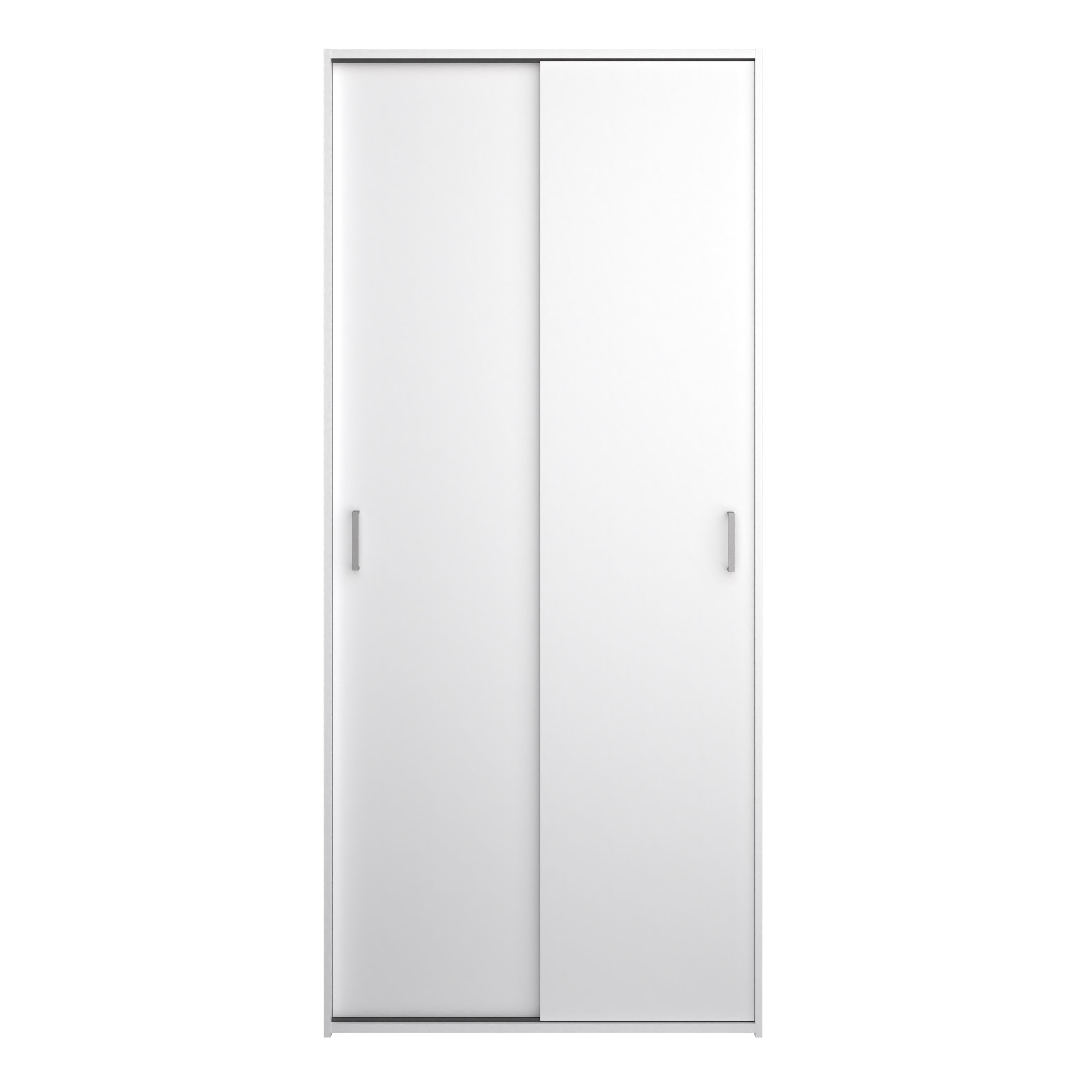 Space wardrobe with 2 sliding doors - White
