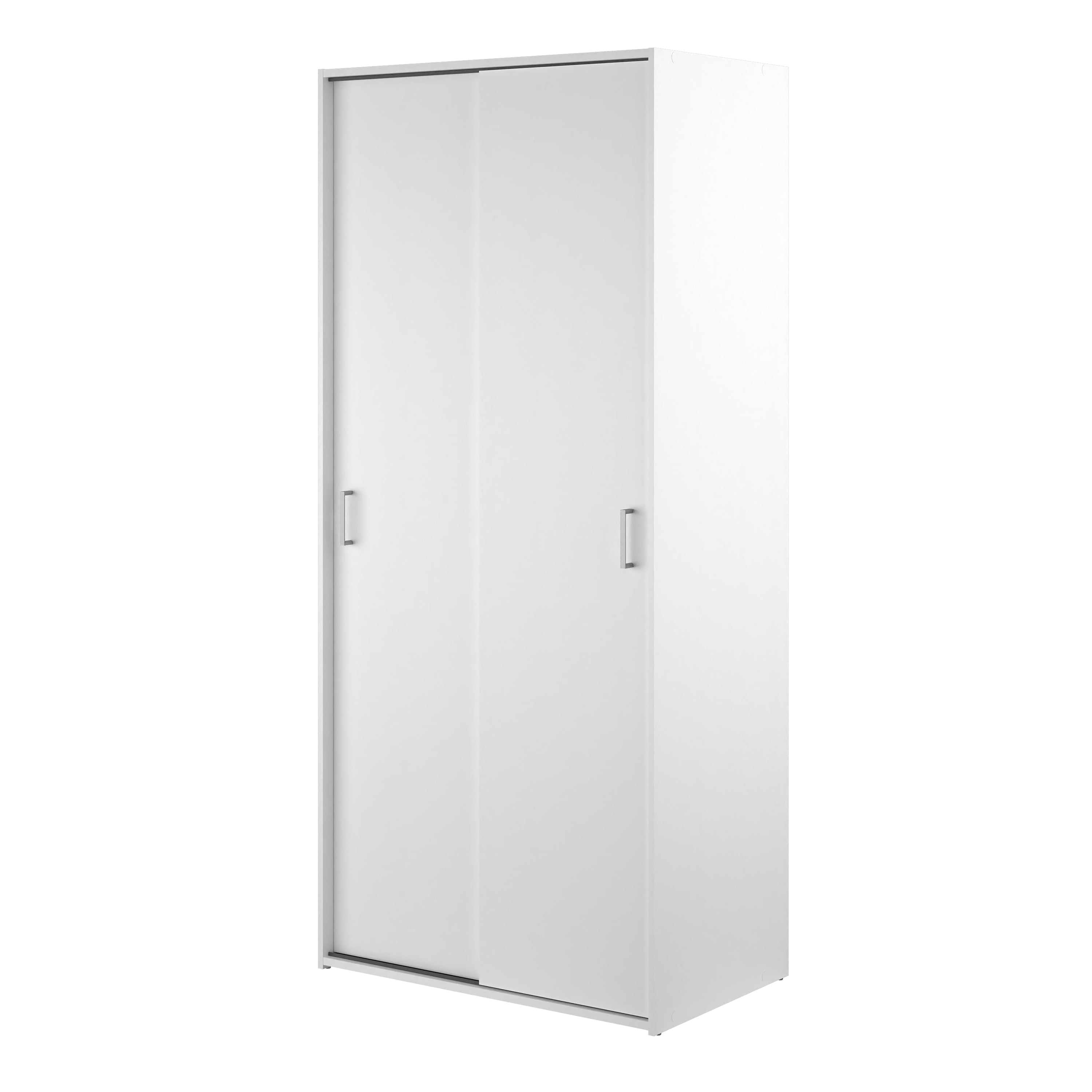 Space wardrobe with 2 sliding doors - White