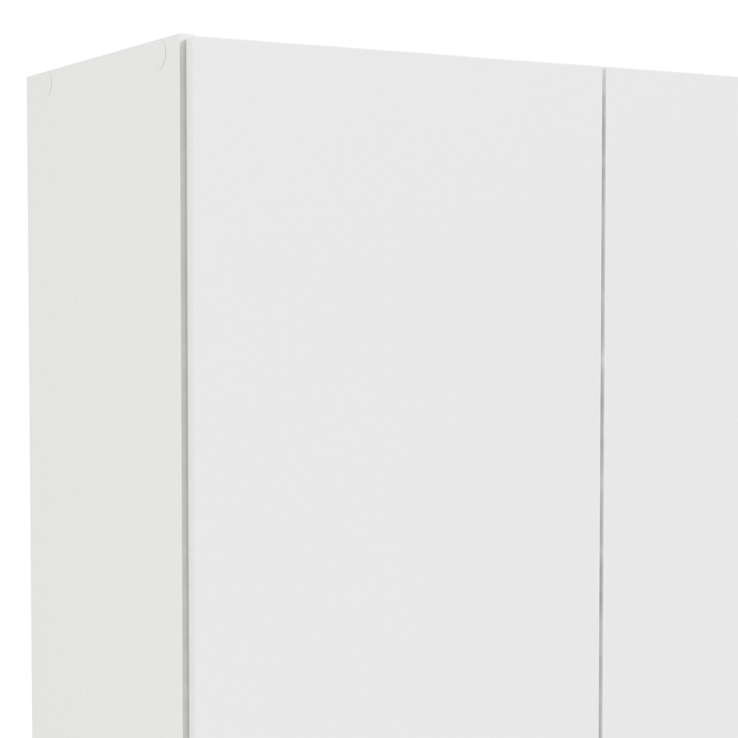 space wardrobe with 2 doors + 1 drawer in white 1750