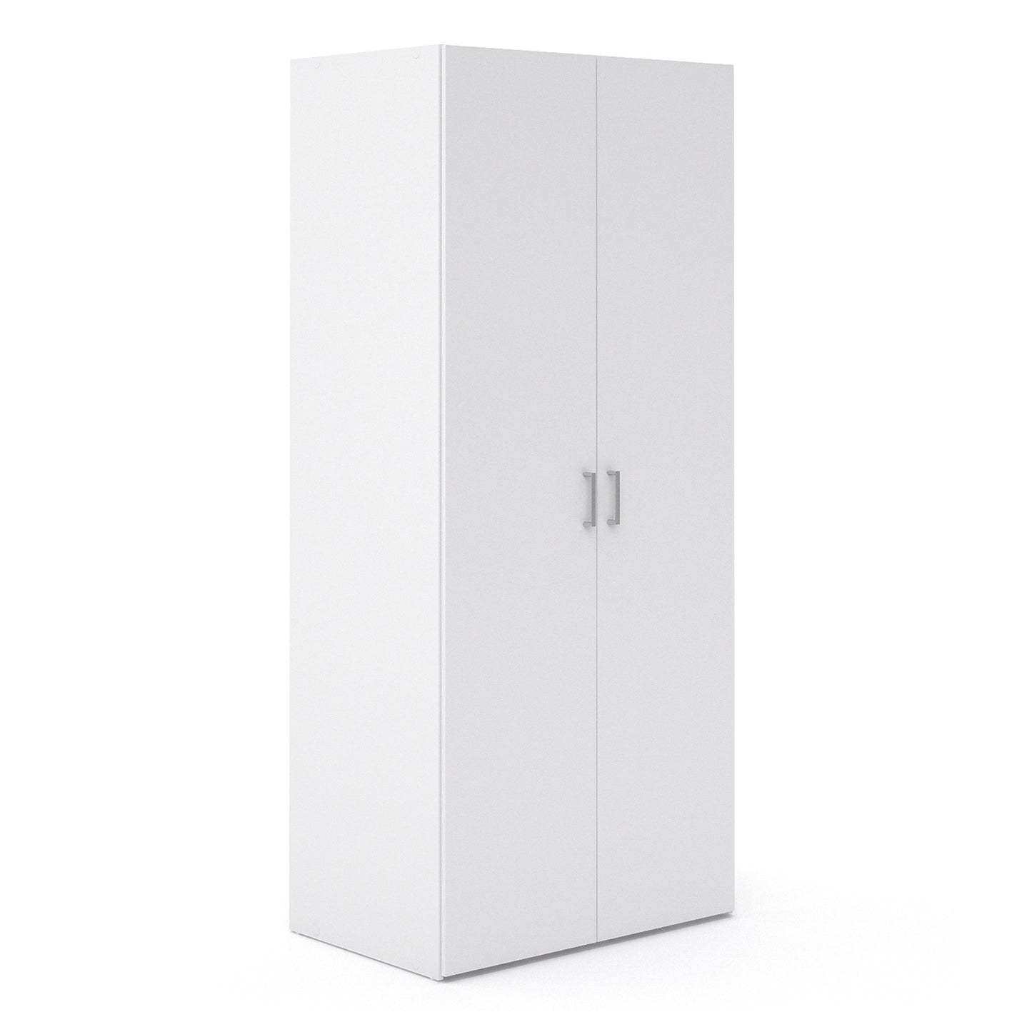 space wardrobe 2 doors white 1750