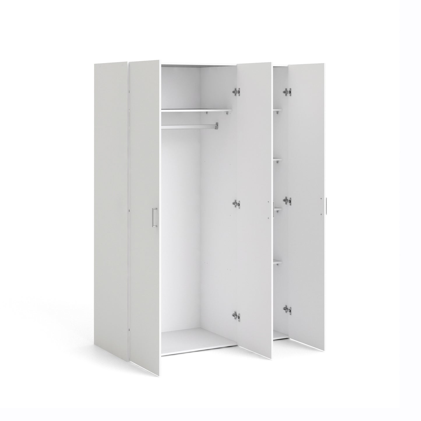 space wardrobe 3 doors white 1750