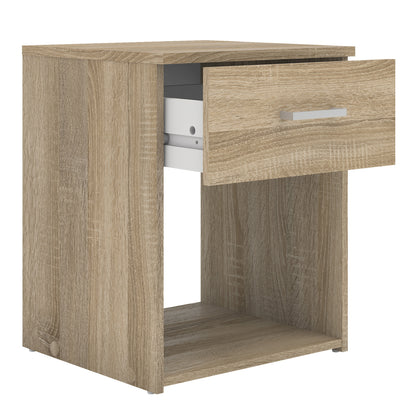 space bedside 1 drawer in oak