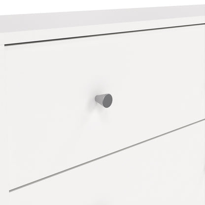 may chest of 6 drawers (3+3) in white