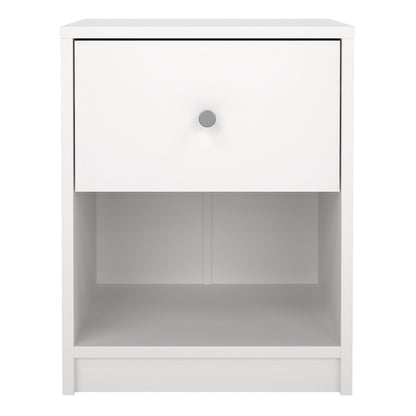 may bedside 1 drawer in white