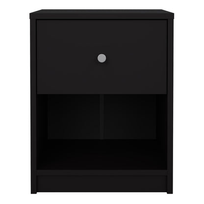 may bedside 1 drawer in black