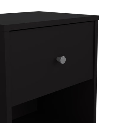 may bedside 1 drawer in black