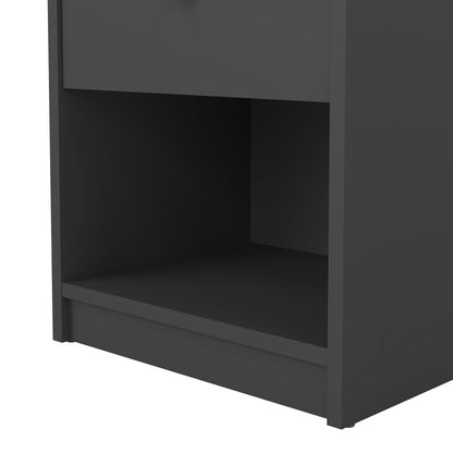 may bedside 1 drawer in grey