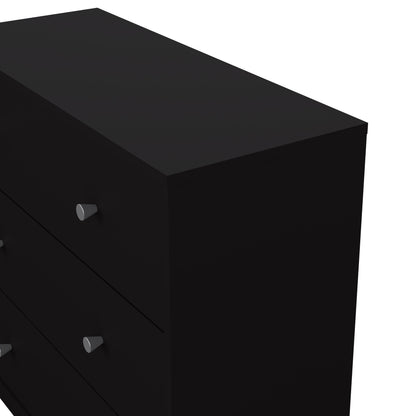 may chest of 3 drawers in black