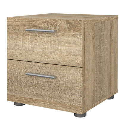 pepe bedside 2 drawers in oak