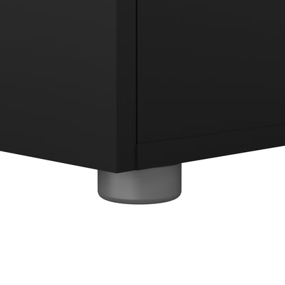 pepe bedside 2 drawers in black
