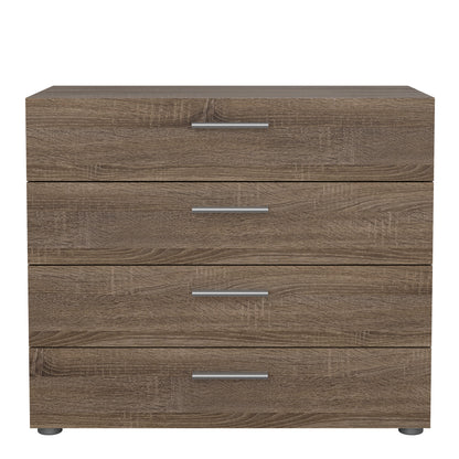 pepe chest of 4 drawers in truffle oak