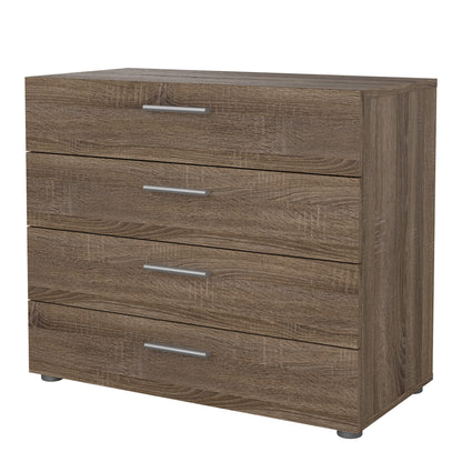 pepe chest of 4 drawers in truffle oak