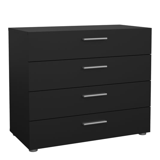 pepe chest of 4 drawers in black