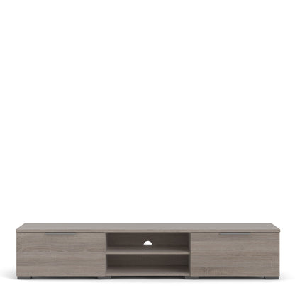 match tv unit 2 drawers 2 shelf in truffle oak