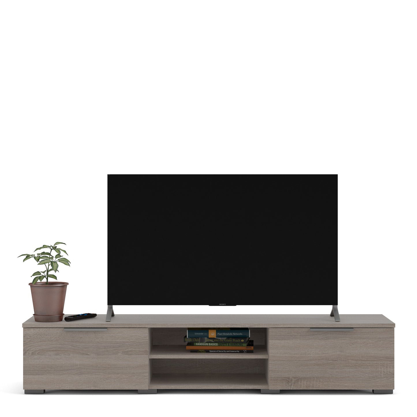 match tv unit 2 drawers 2 shelf in truffle oak